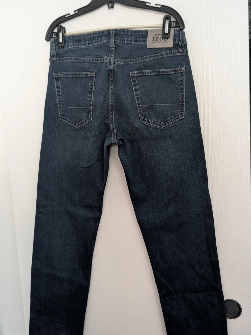 IZOD Men's Dark Blue Straight-Leg Jeans 32 X30